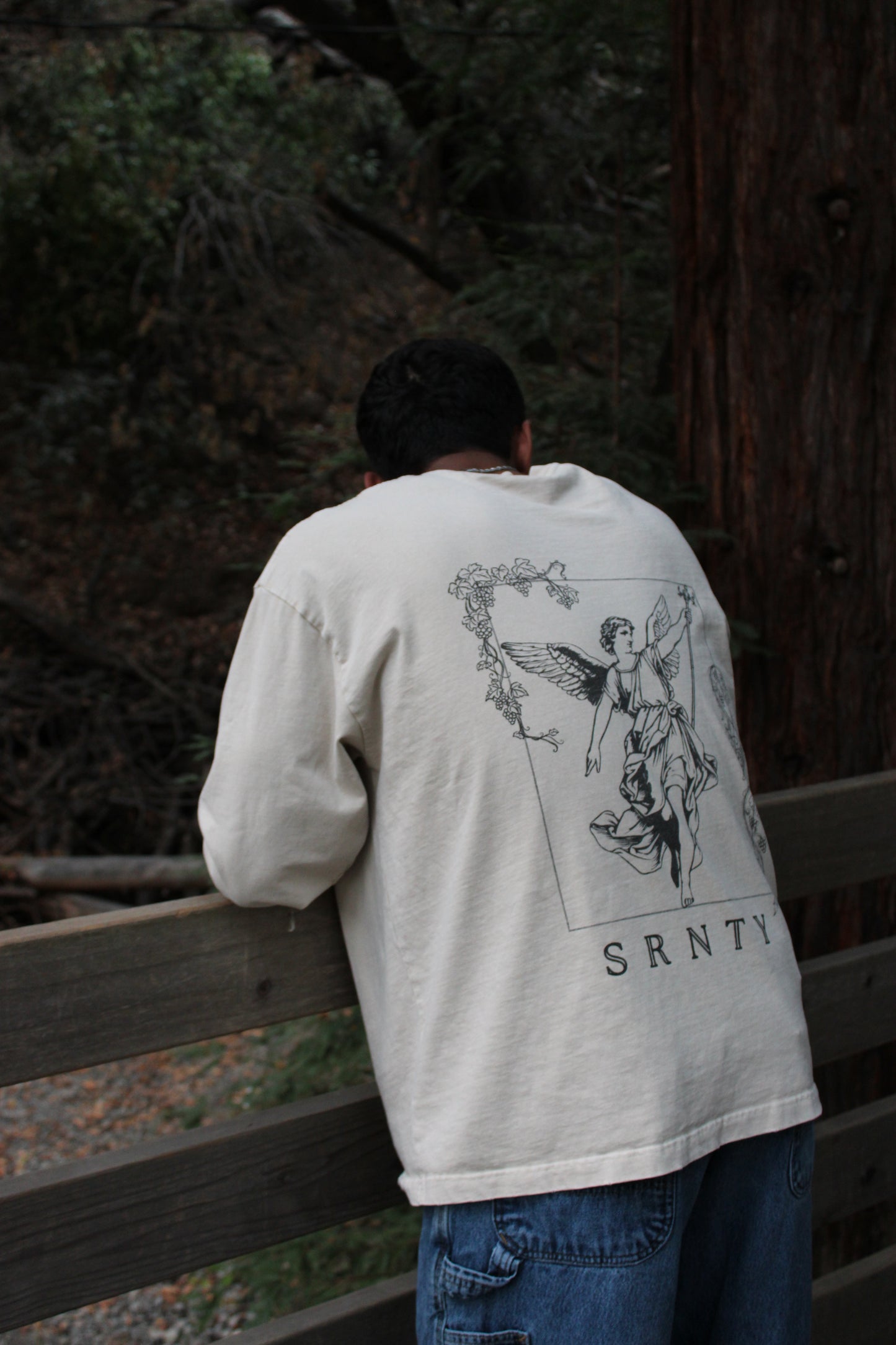 Snow Washed Oversize Crewneck