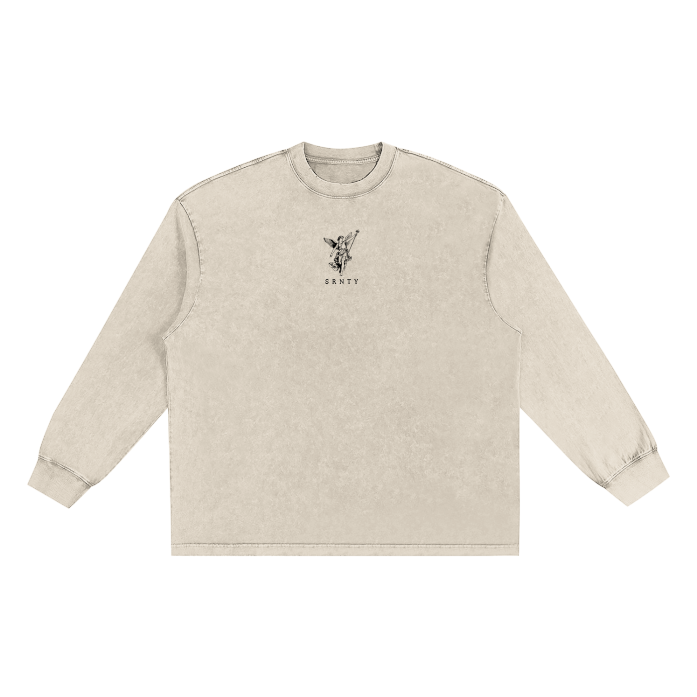 Snow Washed Oversize Crewneck
