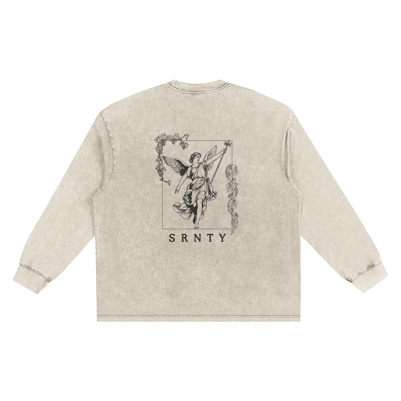 Snow Washed Oversize Crewneck