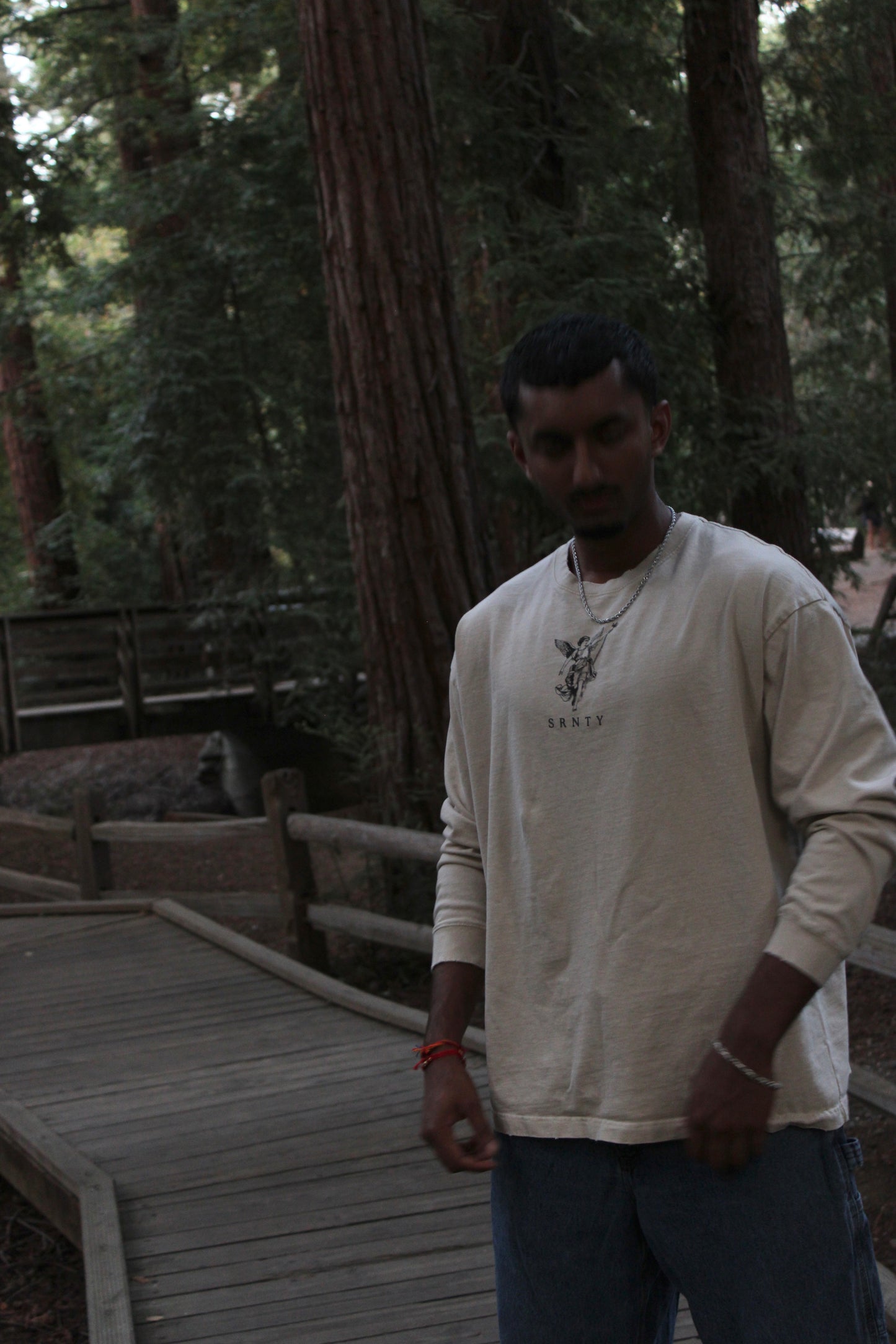 Snow Washed Oversize Crewneck