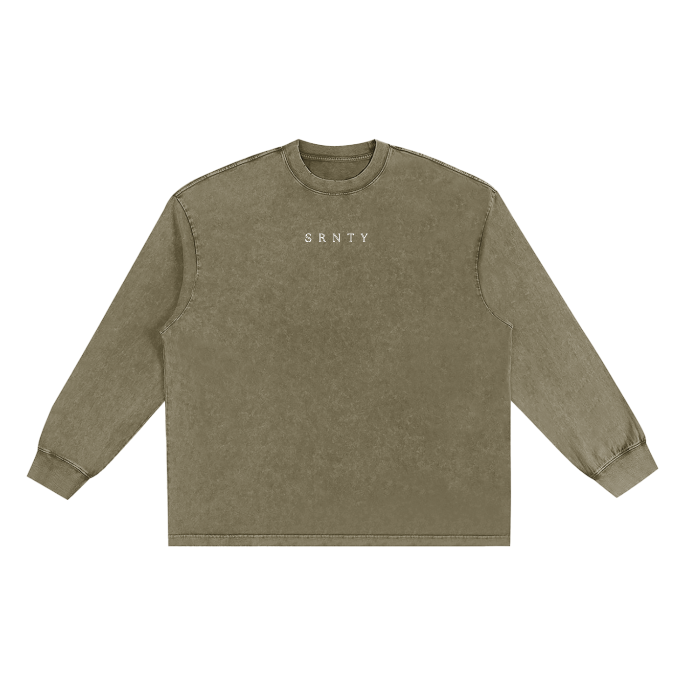 Snow Washed Oversize Crewneck