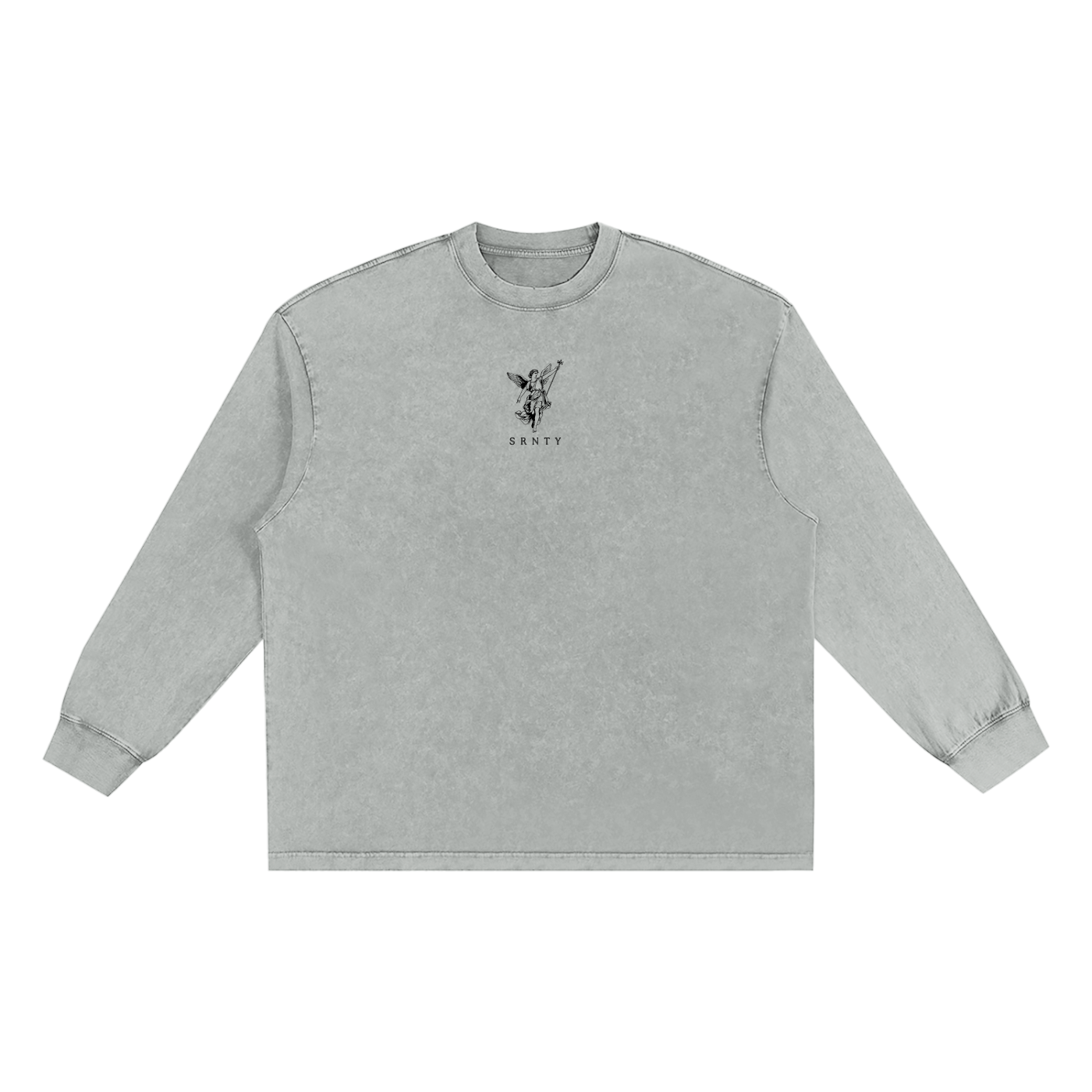 Snow Washed Oversize Crewneck