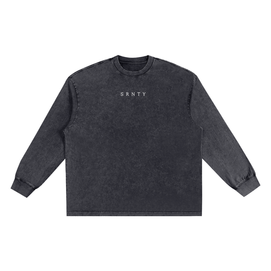 Snow Washed Oversize Crewneck