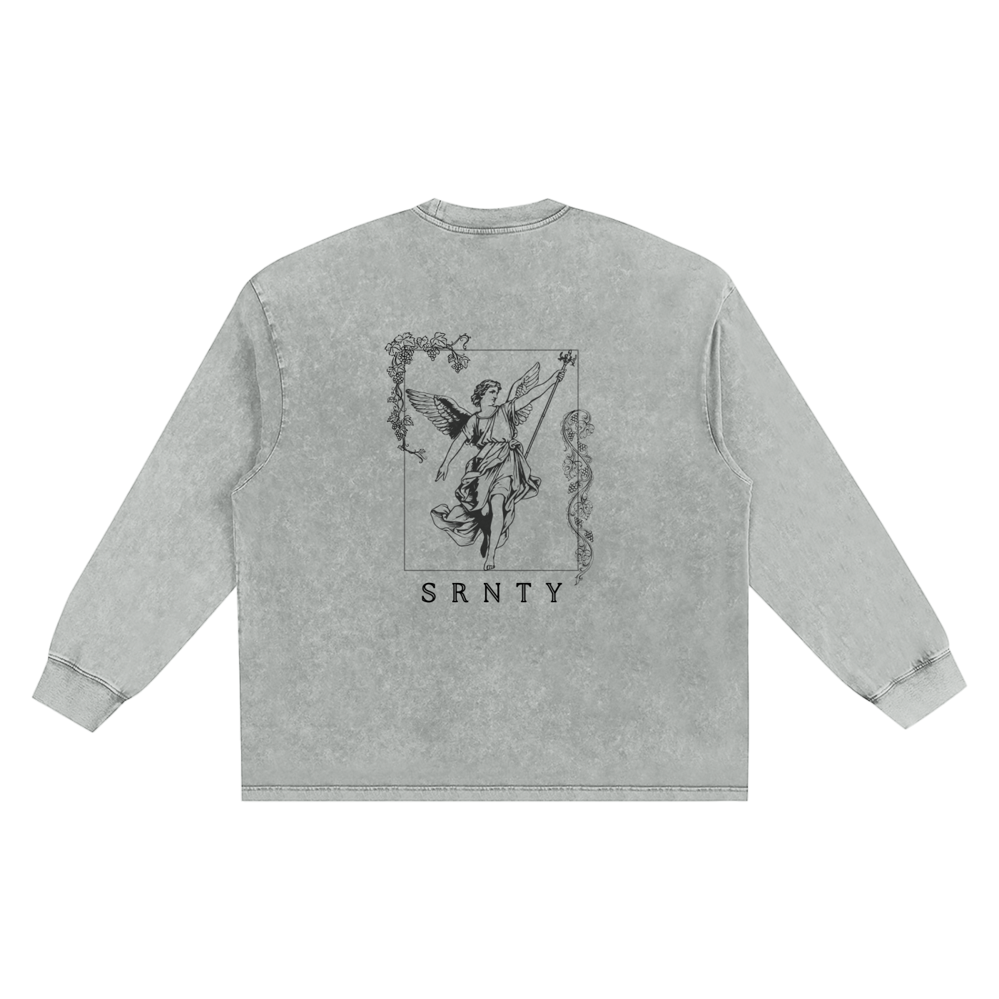 Snow Washed Oversize Crewneck