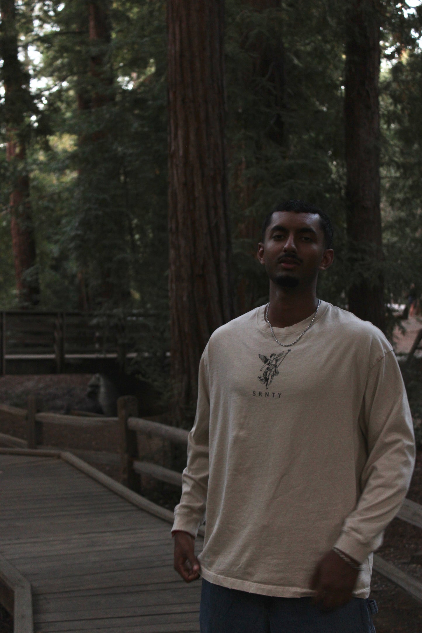 Snow Washed Oversize Crewneck