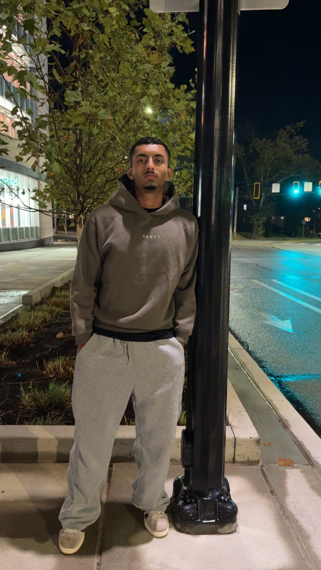 Fleeced Cuffed Bottom Hoodie