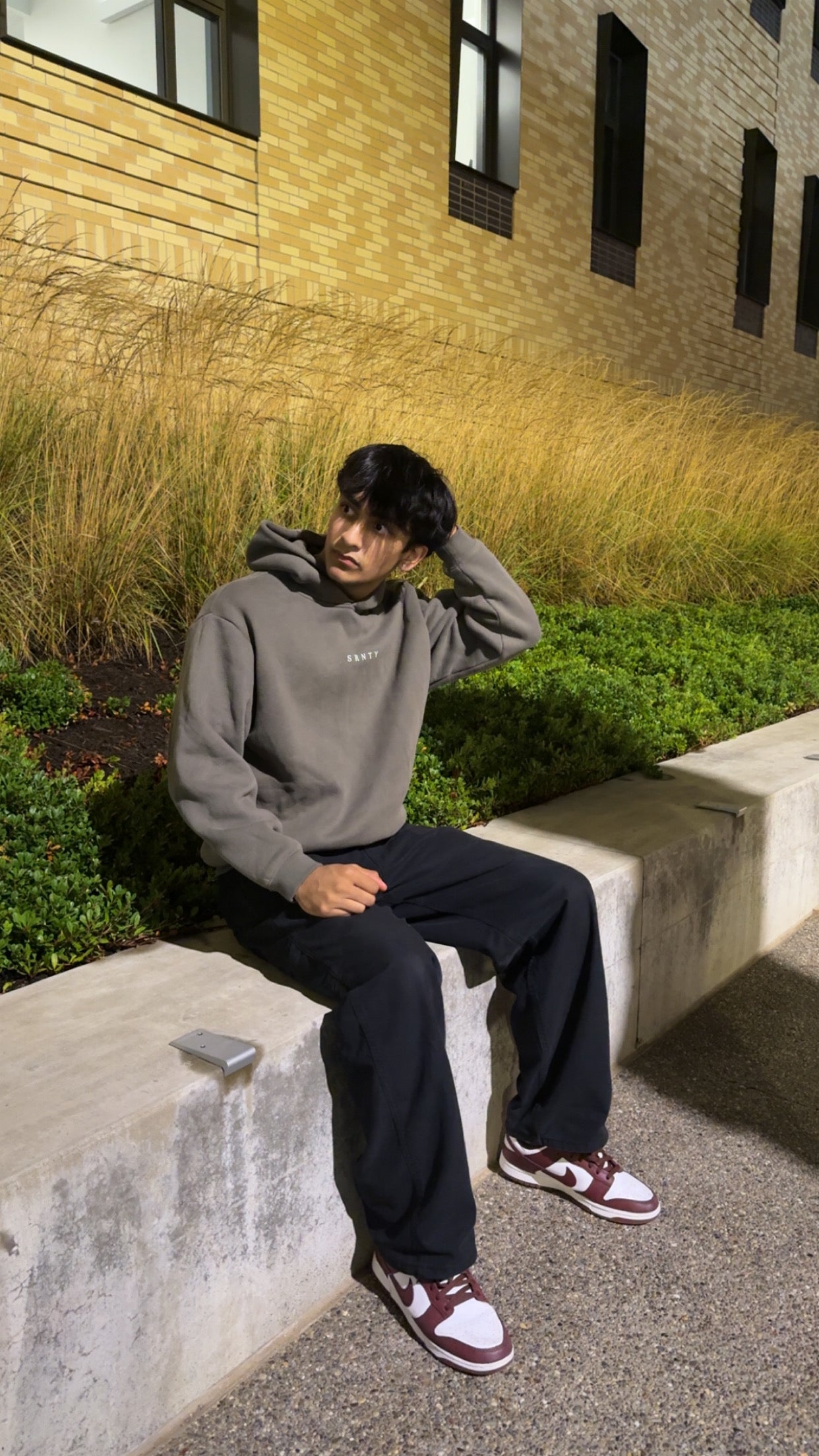 Fleeced Cuffed Bottom Hoodie